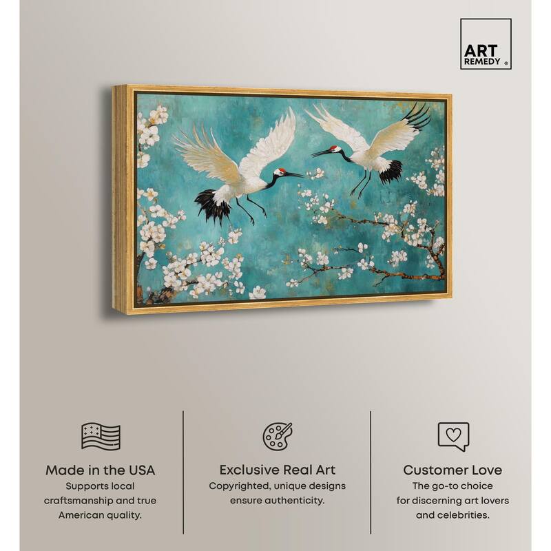 Gentle Tiger Nap Canvas Elegant Birds by Art Remedy