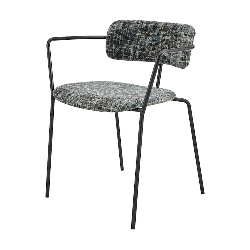 NPD Furniture Alivia Fabric Dining Side Arm Chair (Set of 2)