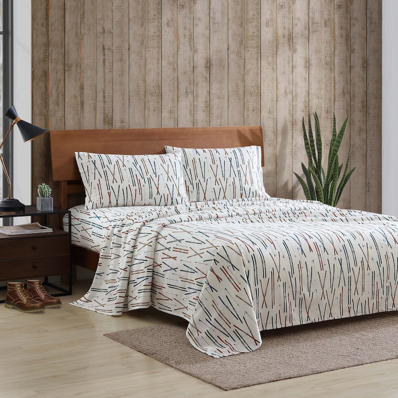 Eddie Bauer Printed Cotton Flannel Sheet Set