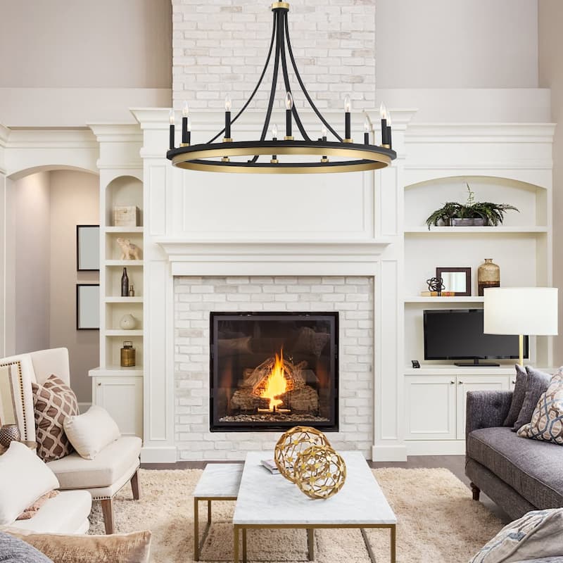 Acroma 12-light 40In Modern Farmhouse Large Empire Chandelier