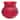 Red Glass Vase (Set of 2)