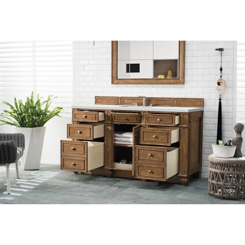 James Martin Vanities 157-V60S-FENC Bristol 60" Free Standing Single
