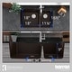 preview thumbnail 43 of 50, Karran Undermount Quartz 60/40 Double Bowl Kitchen Sink