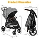 preview thumbnail 4 of 17, Costway High Landscape Baby Stroller Pushchair w/ Footmuff & - See Details