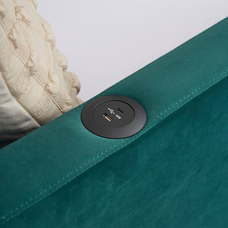 Twin Size Velvet Upholstered Daybed, Wood Sofa Bed Frame Daybed Couch with Trundle Bed and Wood Slat