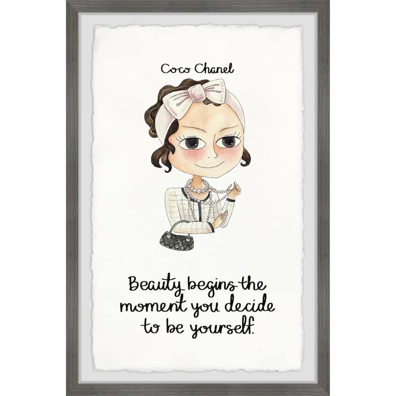 'Beauty Begins' Framed Painting Print