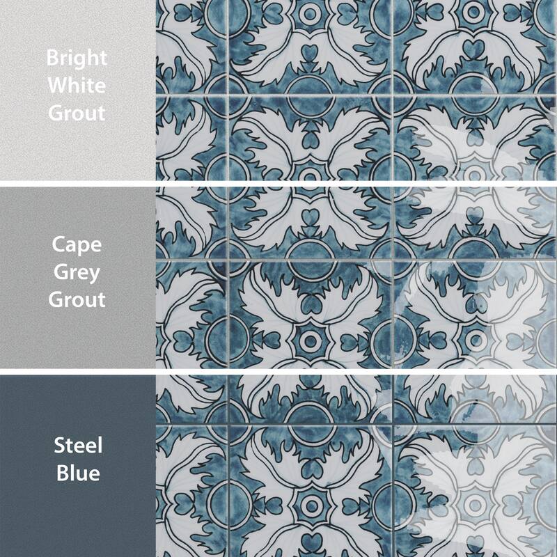 Merola Tile Provincial Deco Monte Real 6" x 6" Porcelain Wall Tile - (1 Tile)
