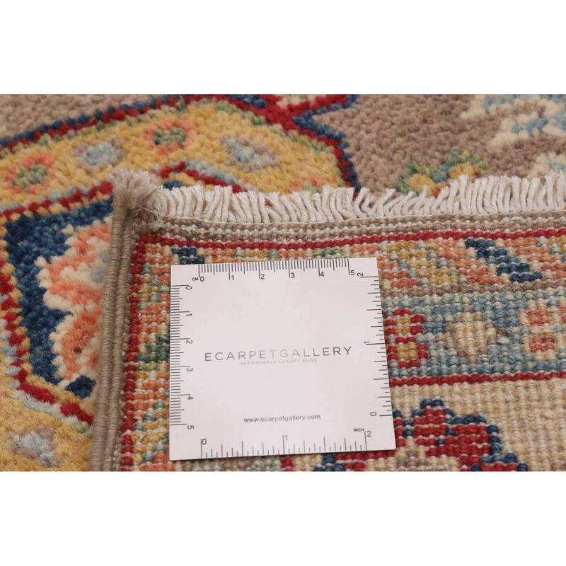 ECARPETGALLERY Hand-knotted Uzbek Ghazni Brown Wool Rug - 2'8 x 6'7