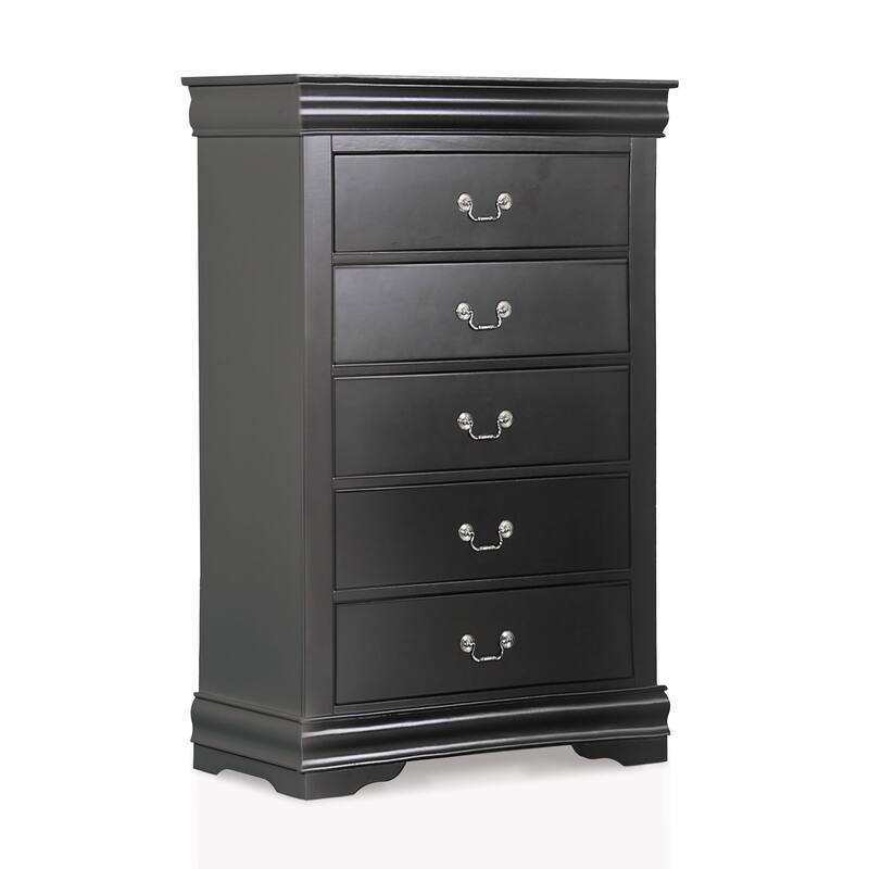 Furniture of America Mayday Modern Solid Wood 3-Piece Sleigh Bedroom Set