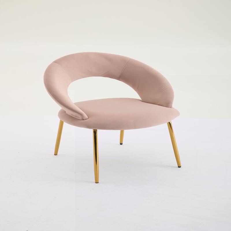 Set of 1 Velvet Fabric Dining Chairs