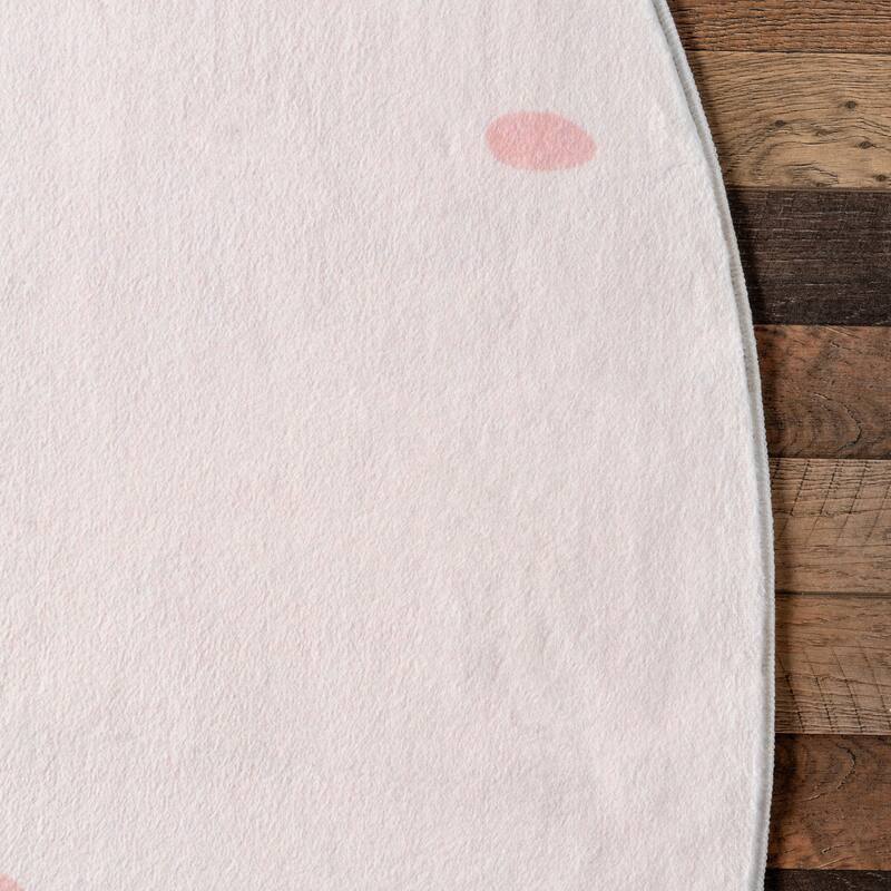 Nuloom Jovie SpinClean Polar Bear Machine Washable Kids Area Rug