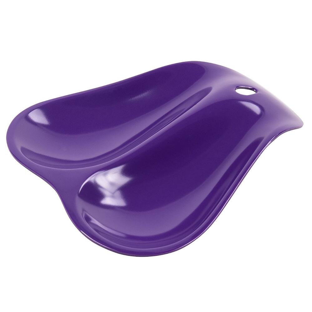 Hutzler Twin Double Melamine Spoon Rest - Sleek Design Holds 2 Large Spoons