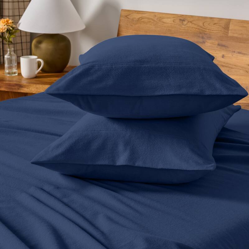 Bare Home Cotton Flannel Pillowcases (Set of 2)