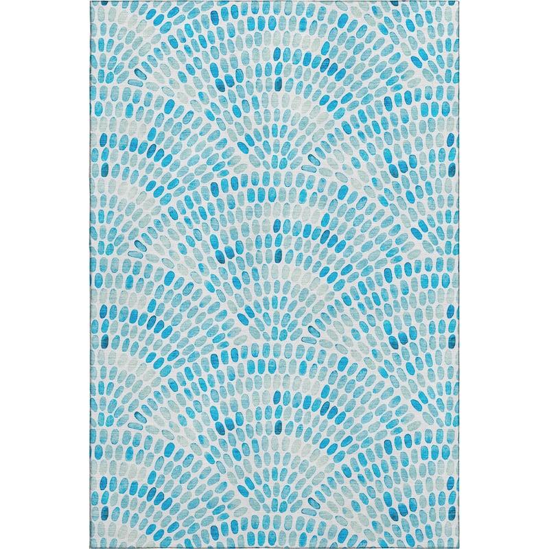 Premium Washable Super Soft Contemporary Mosaic Mayfield Rug