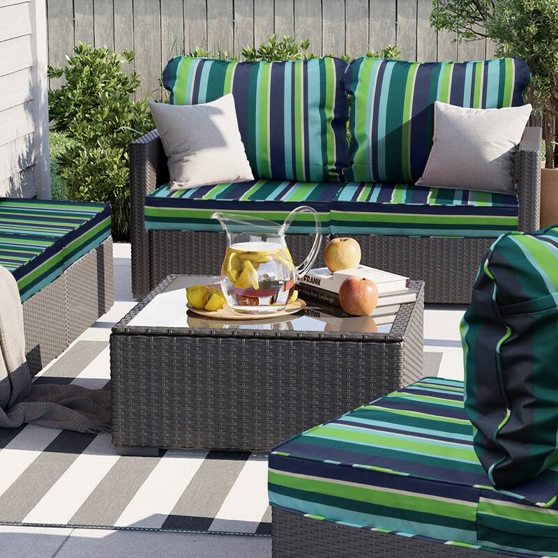 Waterproof Outdoor Deep Seat Cushion Set for Patio Furniture and Chairs