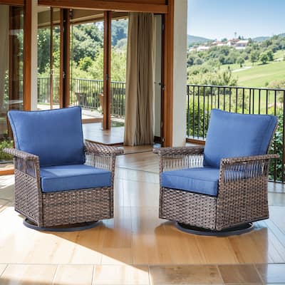 Outdoor Swivel Gliders Rocker Chair Set of 2