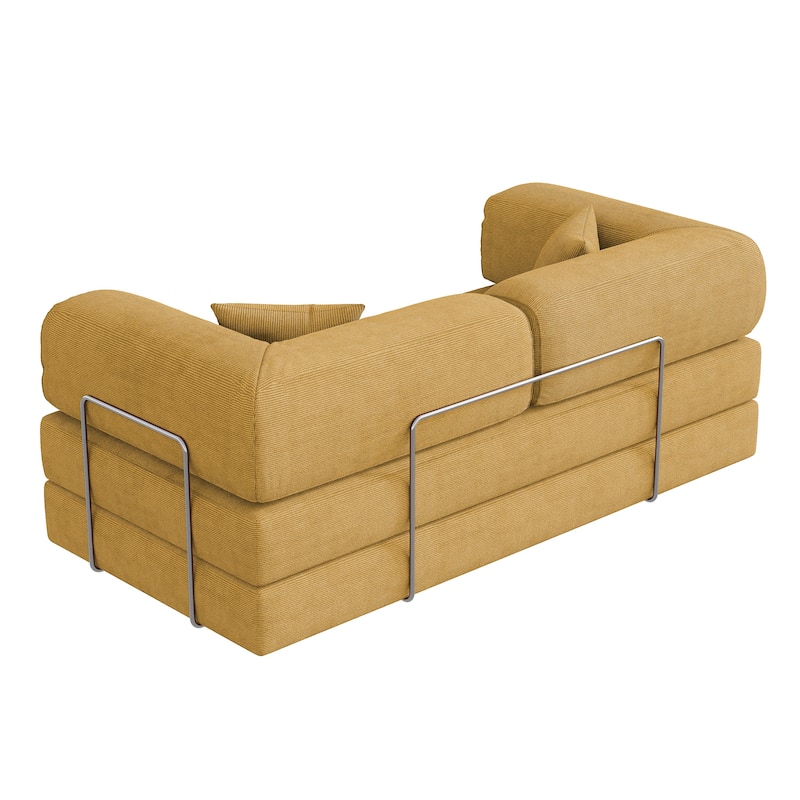 JASIWAY Modern Vintage Convertible Sleeper Sofa Bed