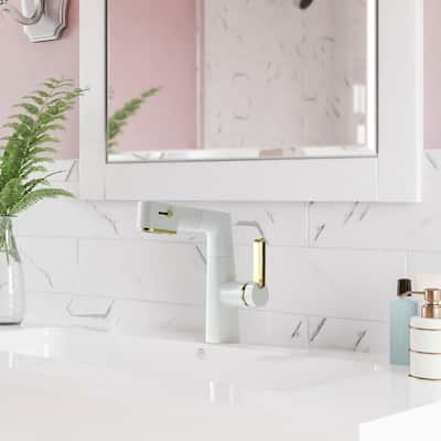 Bathroom Sink Faucet with 360° Swivel Sprayer And Digital Display, Basin Faucets