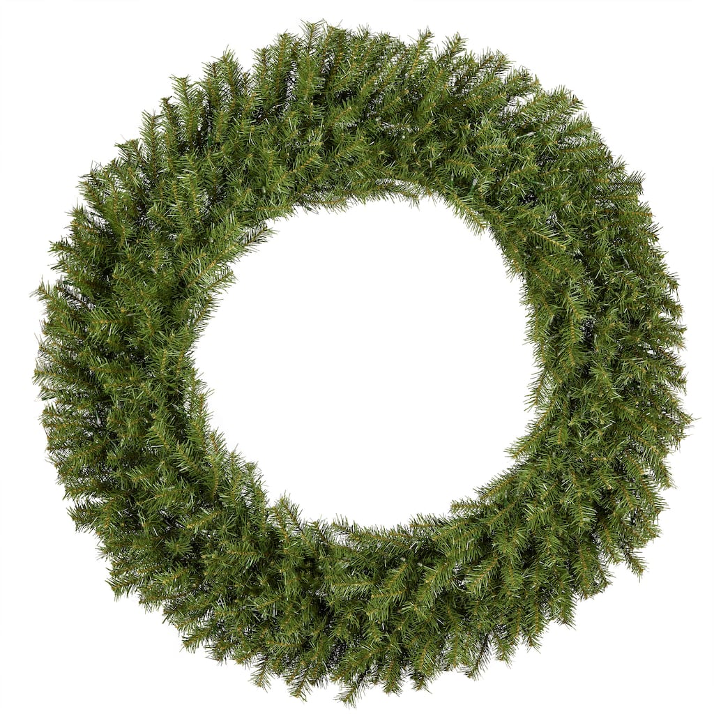 National Tree Company 48 in. Norwood Fir Wreath with 300 Warm White LED Lights, 3.6W Transformer-UL/CUL- 2Pcs Construction