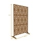 preview thumbnail 111 of 166, Outdoor Privacy Screen with Stand for Patio Garden Metal Fence