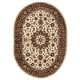 preview thumbnail 31 of 36, Safavieh Handmade Classic Vernice Traditional Oriental Wool Rug 4'6" x 6'6" Oval - Ivory/Red - Oval