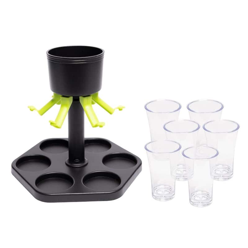 6 Shots Holder Pourer with Stoppers Bed Bath & Beyond 40154596