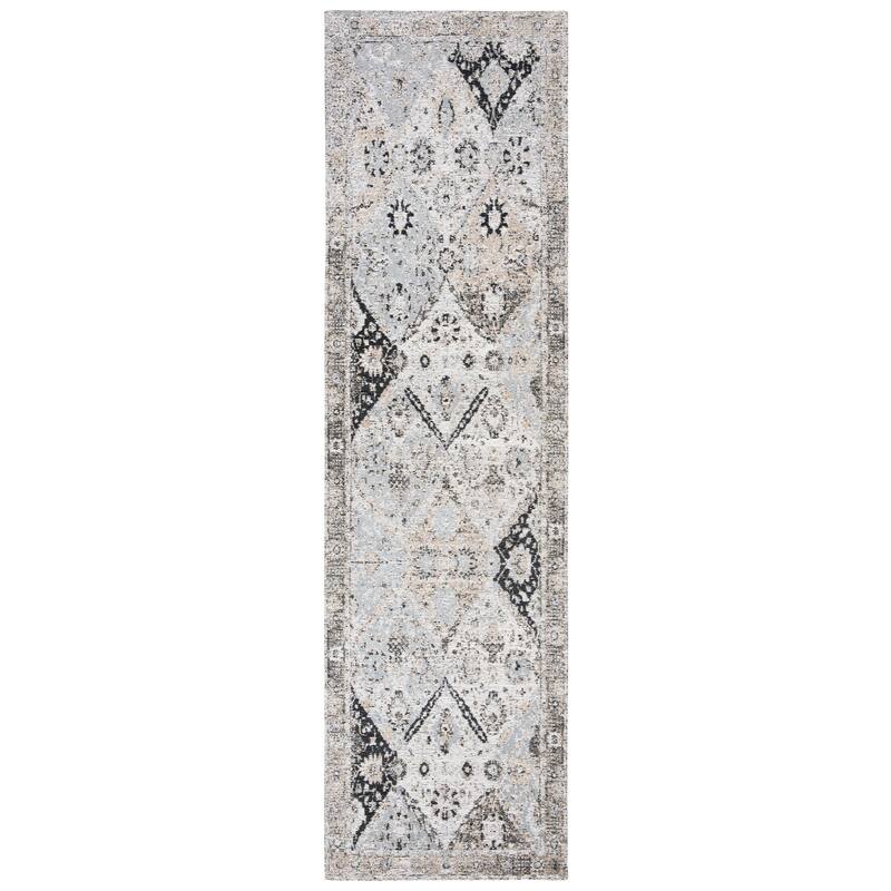 SAFAVIEH Handmade Classic Vintage Haida Oriental Ivory/Silver Chenille Rug