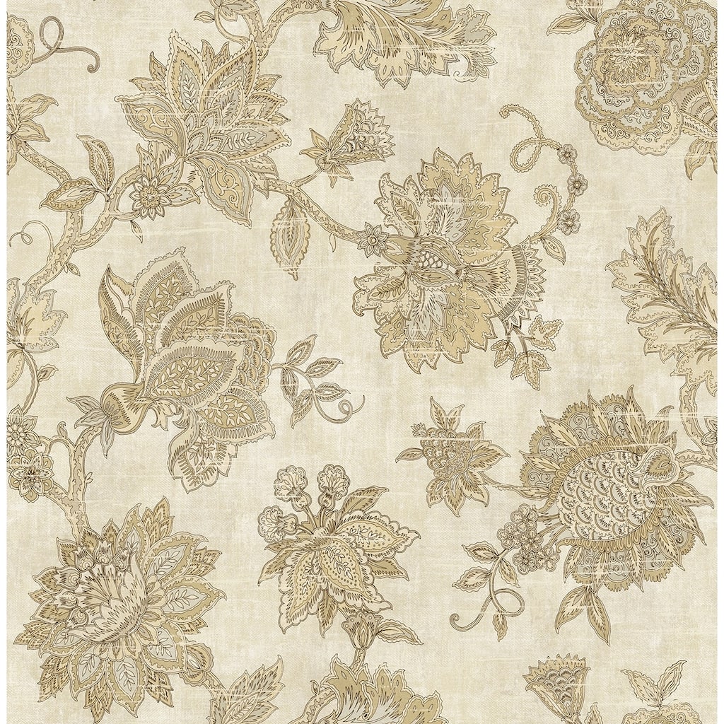 Seabrook Designs Woodcroft Paisley Unpasted Wallpaper - 20.5 in. W x 33 ft. L