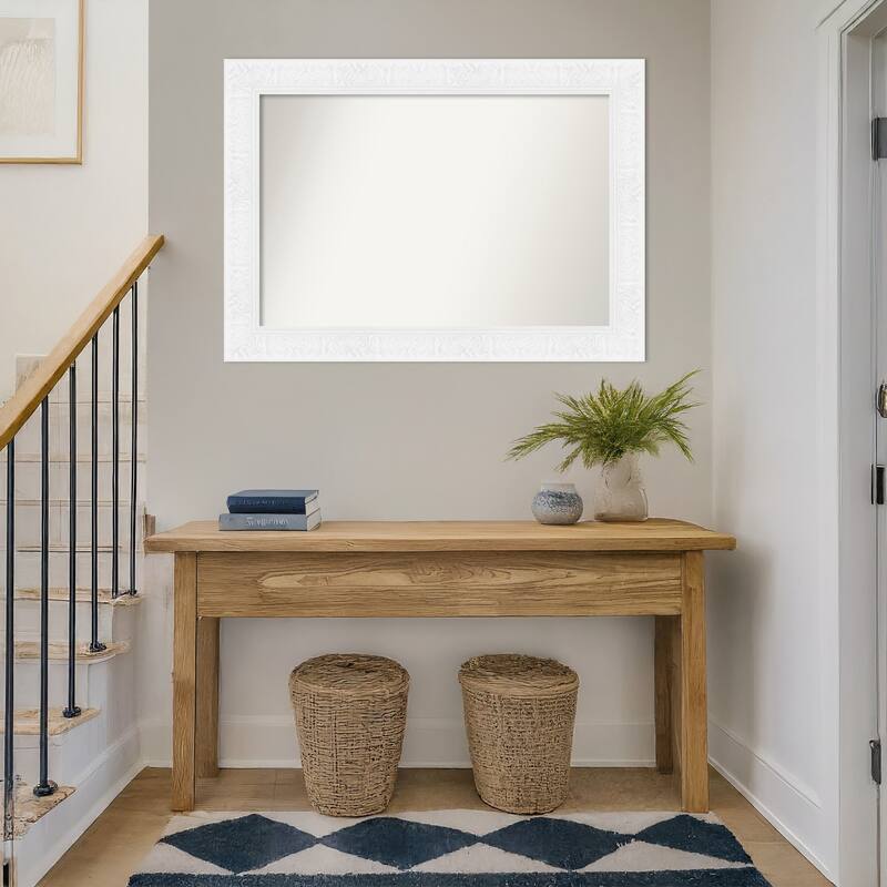 Luxe Non-Beveled Framed Wall Mirror