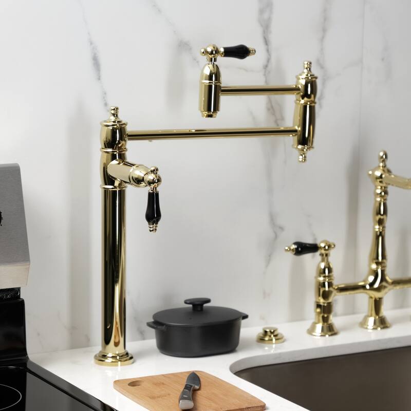 Kingston Brass Duchess Two-Handle 1-Hole Deck Mount Pot Filler Faucet