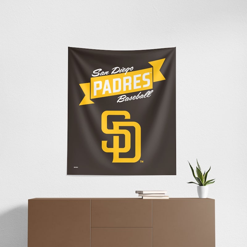 MLB Premium Padres Printed Wall Hanging - 34"x40"