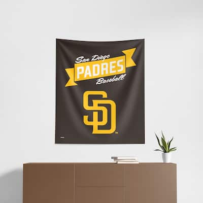 MLB Premium Padres Printed Wall Hanging - 34"x40"