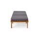 Option Teak Finish+Dark Gray Cushion