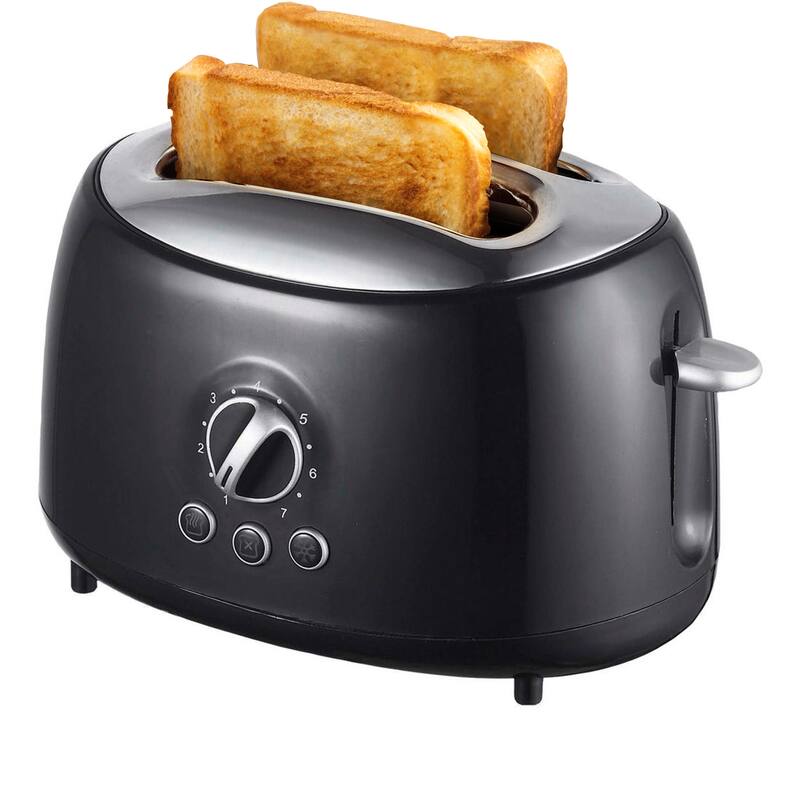 Vintage 2-Slice Cool Touch Extra Wide Slot Toaster in Onyx - Black