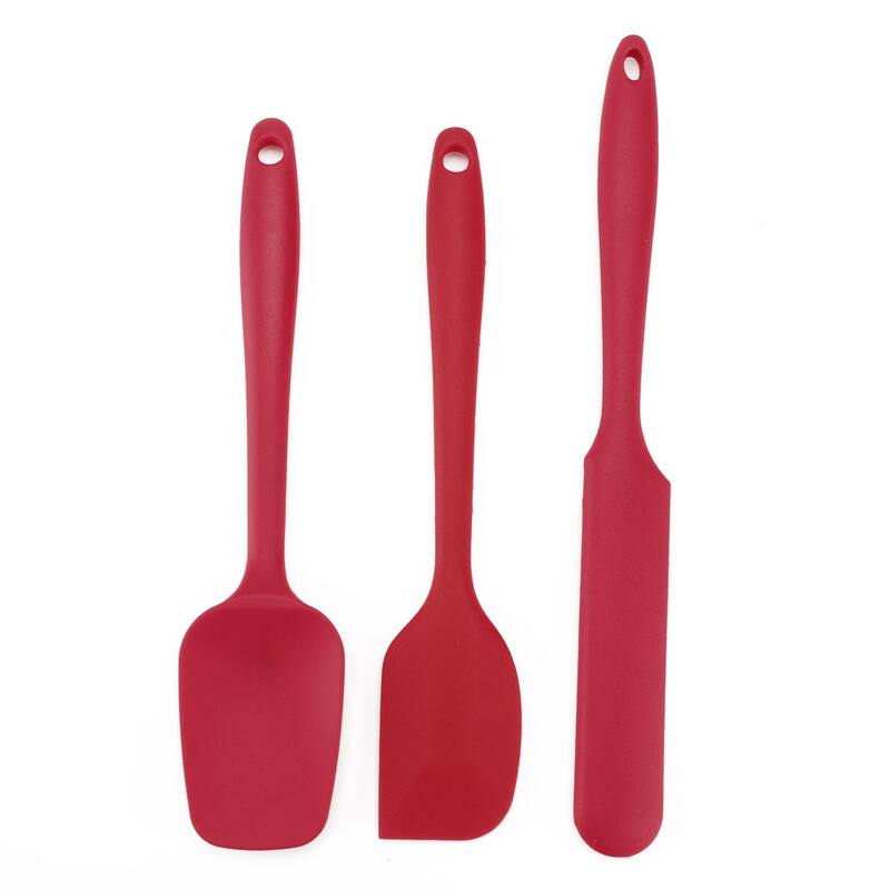 Silicone Non Stick Spatula Set 3Pcs Heat Resistant Non-scratch Turner