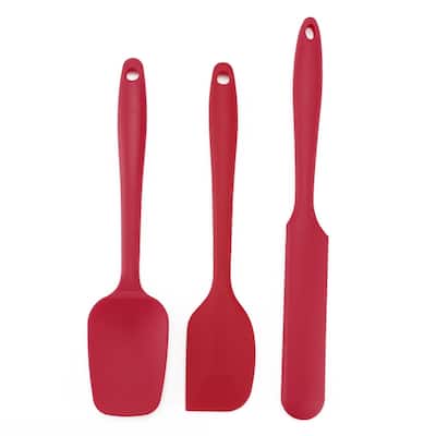 Silicone Non Stick Spatula Set 3Pcs Heat Resistant Non-scratch Turner