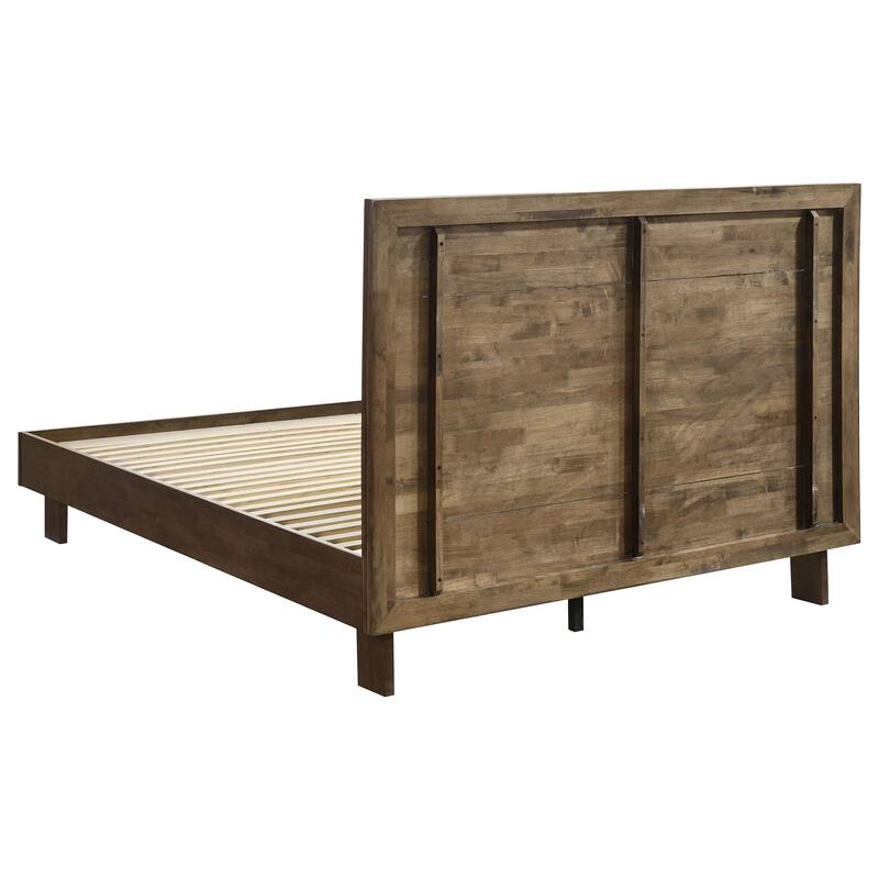 Hemlock Warm Brown Queen Platform Panel Bed