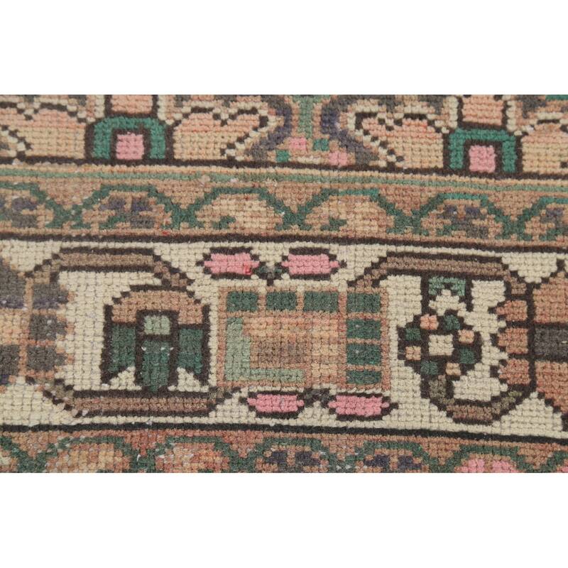 Bakhtiari Persian Vintage Area Rug Handmade Beige Wool Carpet - 6'7"x 9'7"