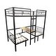 preview thumbnail 9 of 9, Full Size Loft Bed with Table Set Transformable to Full over Full Bunk Bed