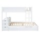 preview thumbnail 13 of 25, Full-Over-Full Bunk Bed with Twin size Trundle, Storage and Desk, Multifunctional Staircase and 3 Storage Drawers