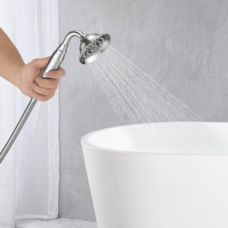 Freestanding Claw Foot BathTub Faucet with Handheld Shower Tub Filler