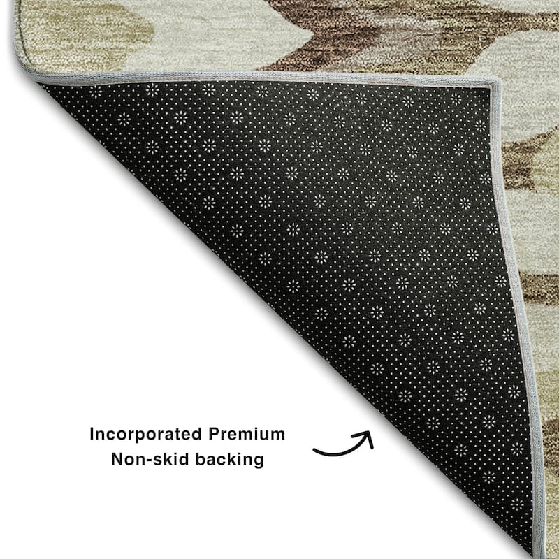 Premium Washable Super Soft Abstract Stripes Mayfield Rug