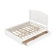 preview thumbnail 17 of 25, Wood Queen Size Platform Bed with Twin Size Trundle and 2 Drawers