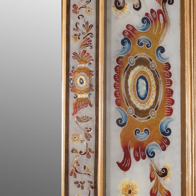 Novica Handmade Regal Majesty Reverse-Painted Glass Wall Mirror