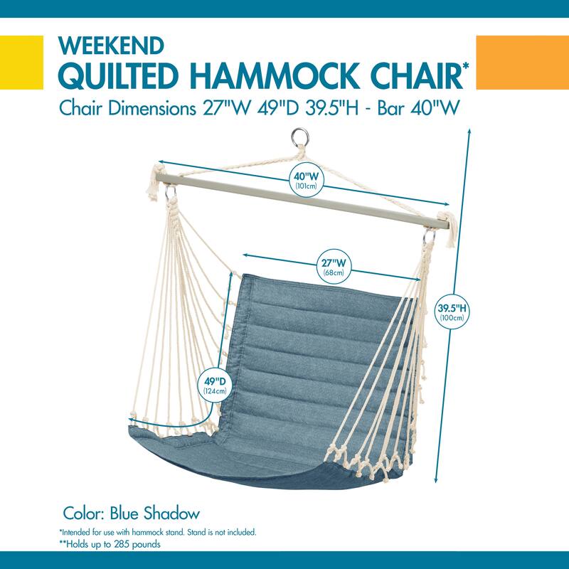 Duck Covers Weekend 27 Inch Quilted Hammock Chair