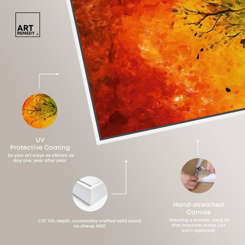 Fire and Ice Tree I Canvas by Art Remedy