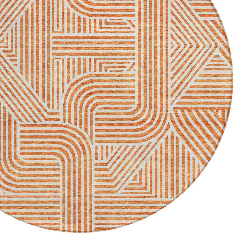 HomeRoots Abstract Transitional Rectangle Outdoor Rug