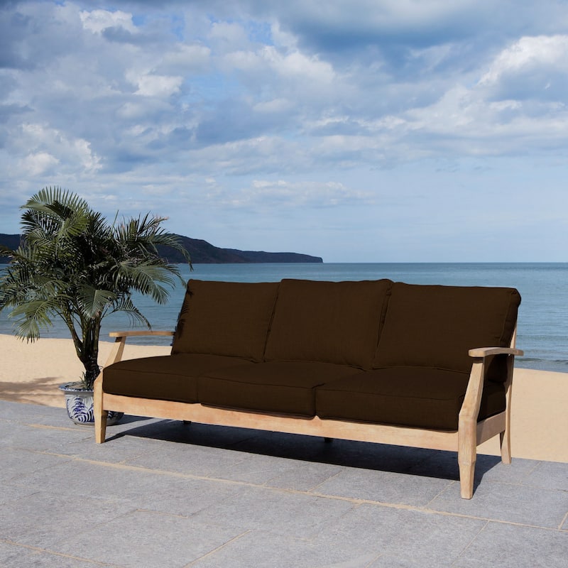 SAFAVIEH Couture Martinique Wood Patio Sofa