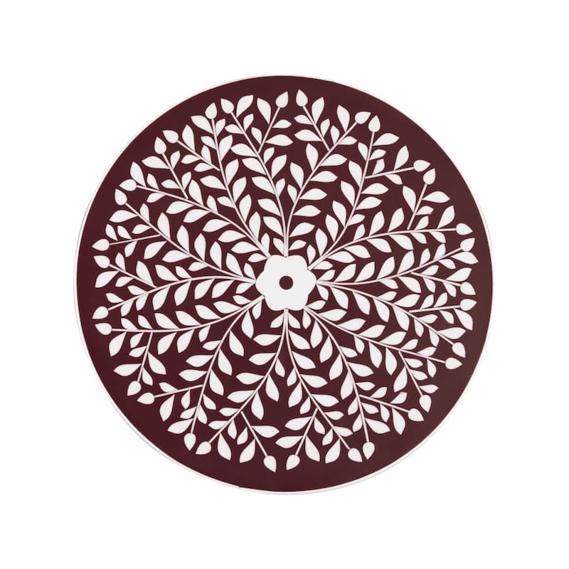Miles 25" Modern Bohemian Metal/Resin Inlay Top End Table, by JONATHAN Y