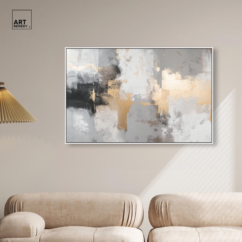 Gilded Gray II Canvas by Art Remedy